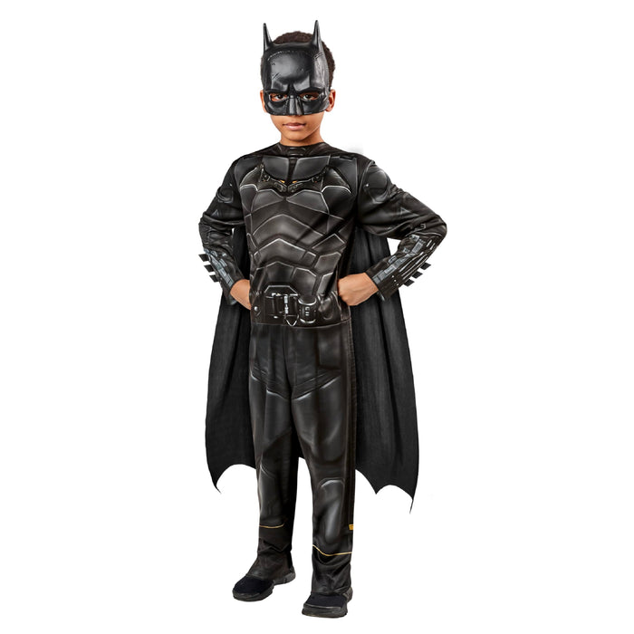 Rubies Official DC The Batman, Batman Classic Child Costume, Kids Superhero Fancy Dress Halloween