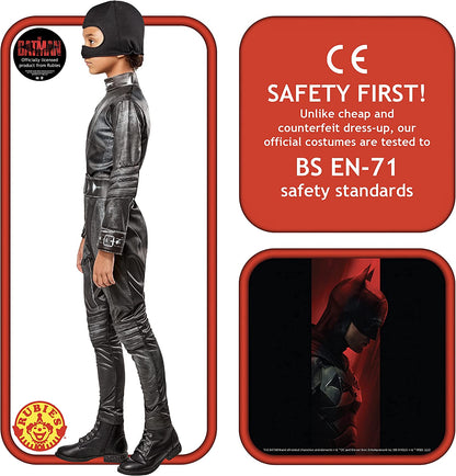 Rubies Official Girl's DC - The Batman Selina Kyle Costume, Catwomen Movie, Kids Fancy Dress
