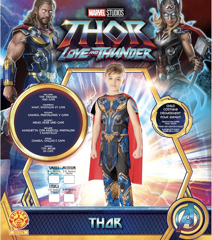 Rubies Official Marvel Thor: Love and Thunder Thor Classic Child Costume, Kids Fancy Dress