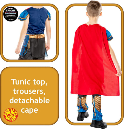 Rubies Official Marvel Thor: Love and Thunder Thor Classic Child Costume, Kids Fancy Dress