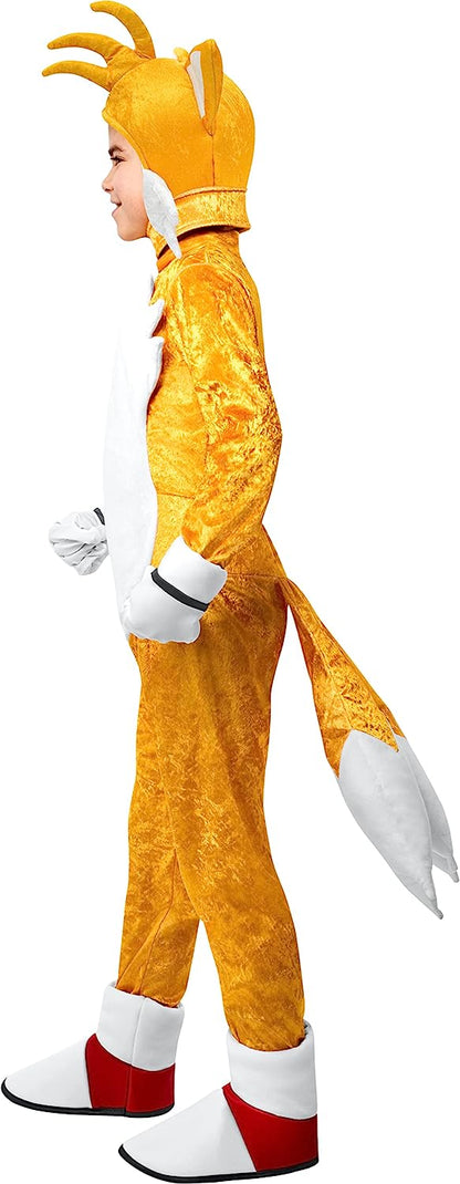 Rubie's Official Sonic The Hedgehog Tails Deluxe Child Costume, Kids Fancy Dress