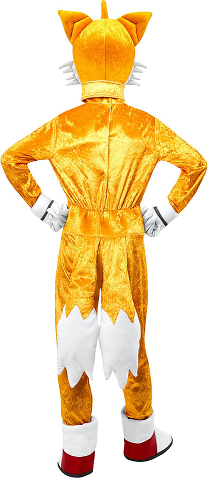 Rubie's Official Sonic The Hedgehog Tails Deluxe Child Costume, Kids Fancy Dress