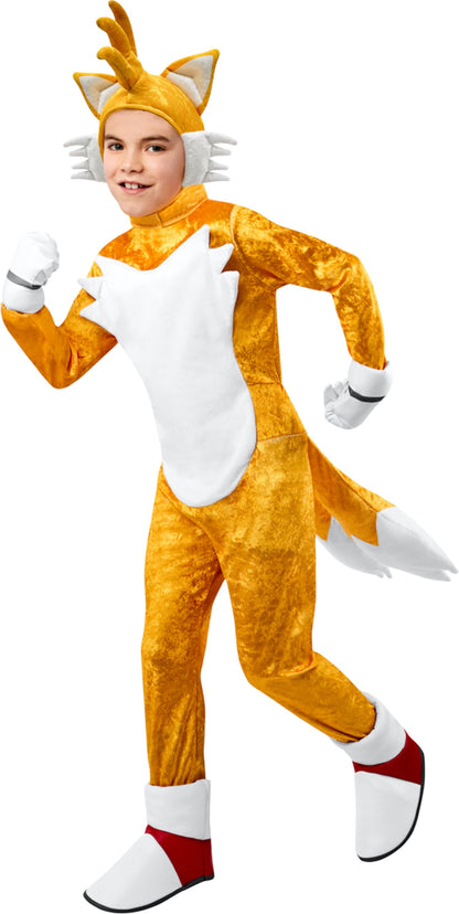 Rubie's Official Sonic The Hedgehog Tails Deluxe Child Costume, Kids Fancy Dress