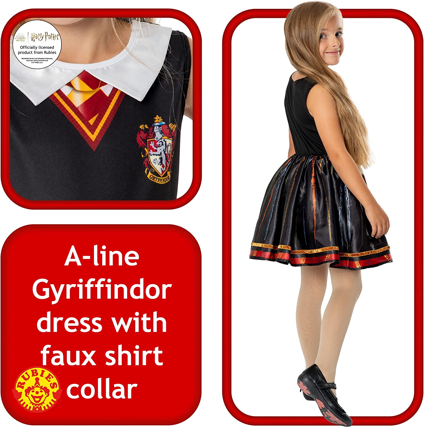 Rubies Official Harry Potter Hogwarts Hermione Child Dress, Kids Fancy Dress Halloween