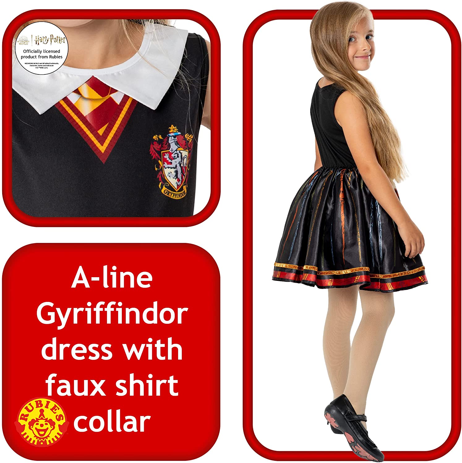 Rubies Official Harry Potter Hogwarts Hermione Child Dress, Kids Fancy Dress Halloween