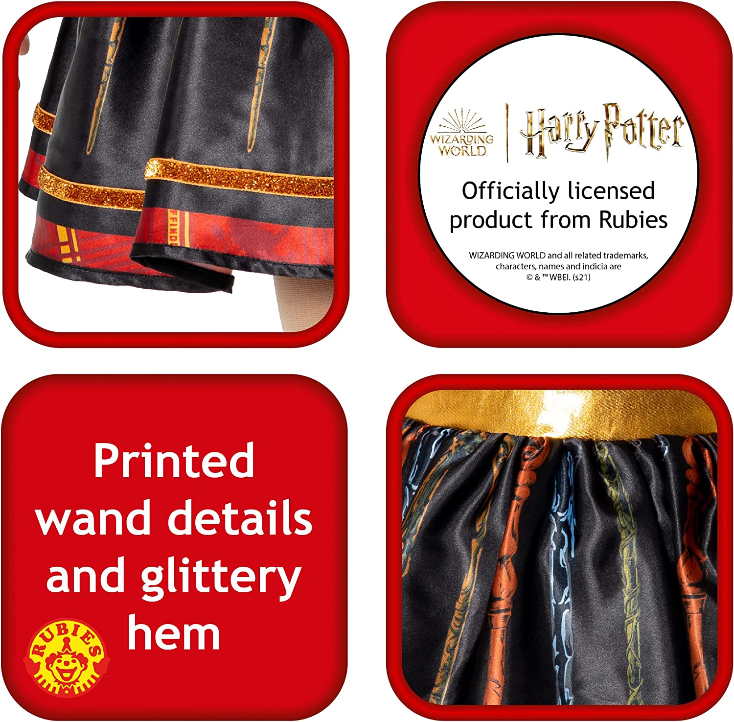 Rubies Official Harry Potter Hogwarts Hermione Child Dress, Kids Fancy Dress Halloween