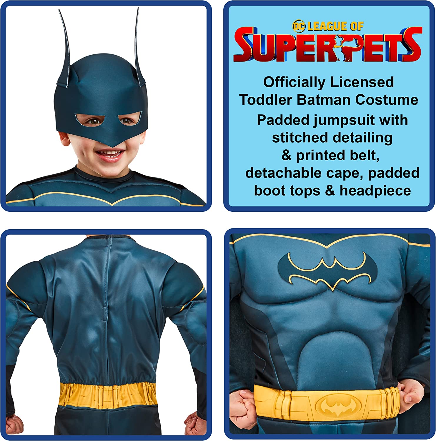 Rubies Official DC League of Super-Pets Batman Toddler Costume