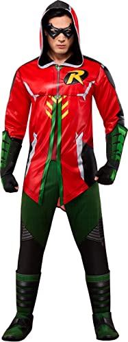Rubie's Official DC Gotham Knights Robin Deluxe Men's Costume, Adult Super Hero Fancy Dress
