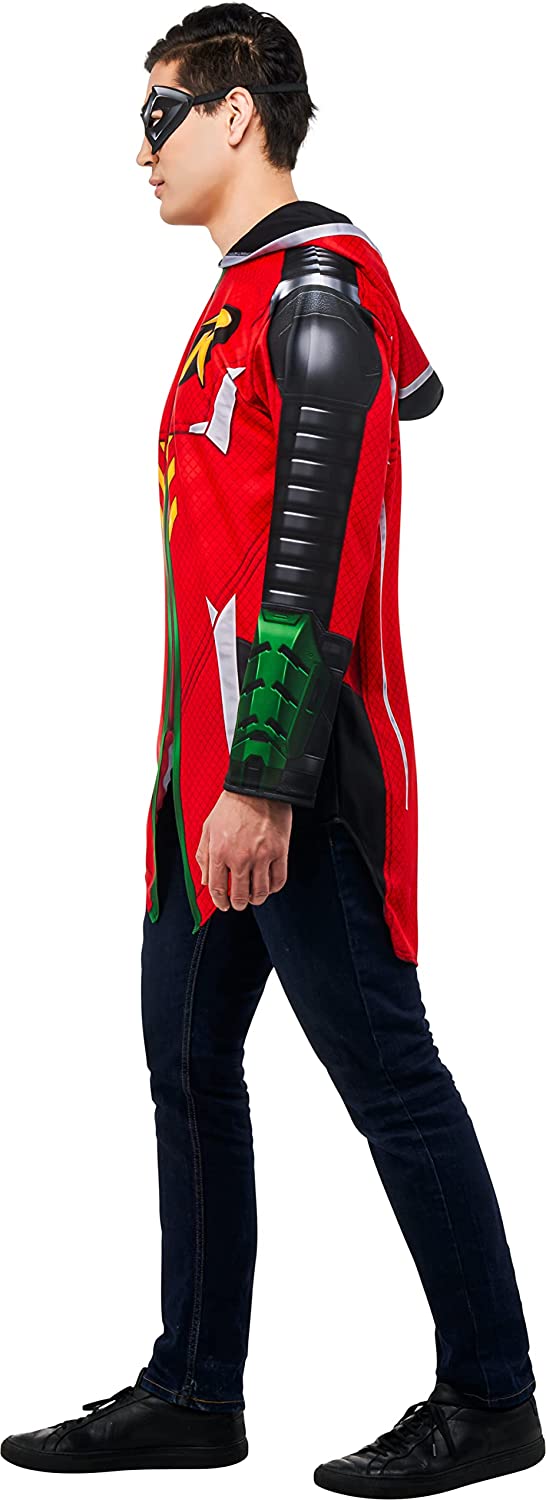 Rubie's Official DC Gotham Knights Robin Deluxe Men's Costume, Adult Super Hero Fancy Dress