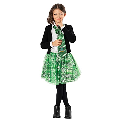 Rubie's - Tutù ufficiale Harry Potter Serpeverde per bambini, taglia unica, età 7-10 anni (3013169-10