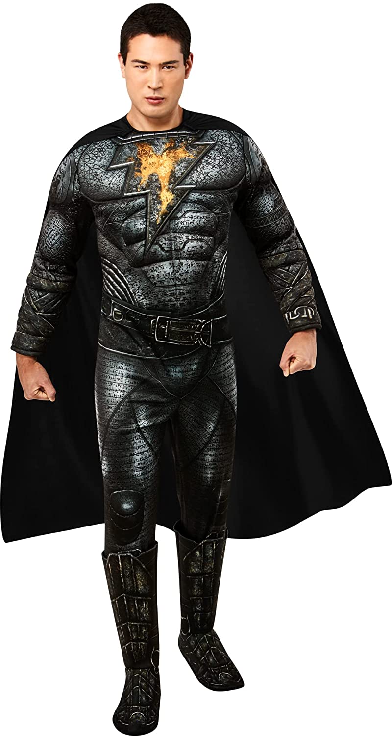Rubie's Men's Dc Comics Black Adam Deluxe Costume Jumpsuit