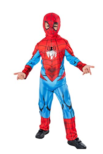 Rubie's Official Marvel Spider-Man Child Costume, Green Collection, Kids Superhero Fancy Dress
