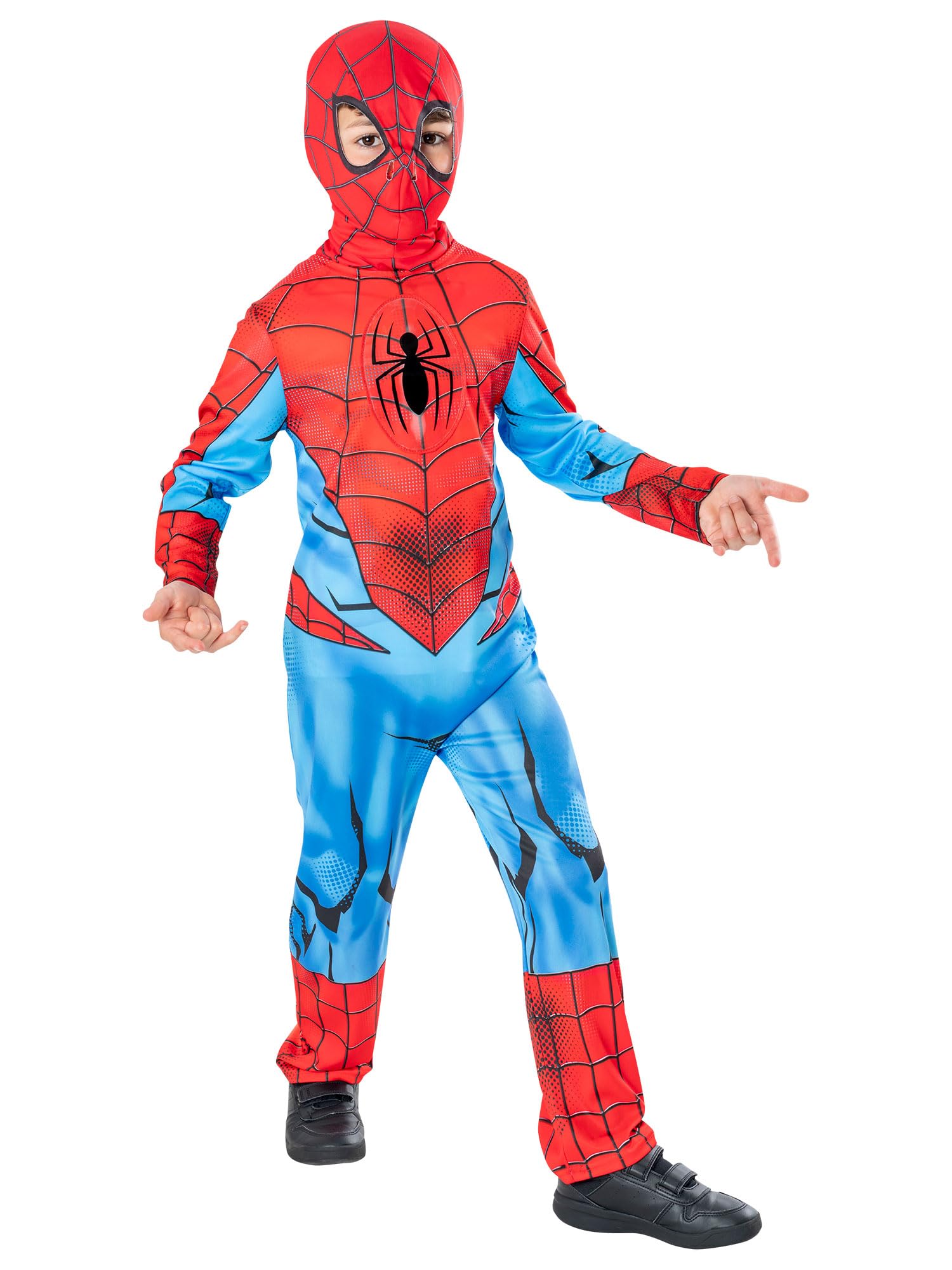 Rubie's Official Marvel Spider-Man Child Costume, Green Collection, Kids Superhero Fancy Dress