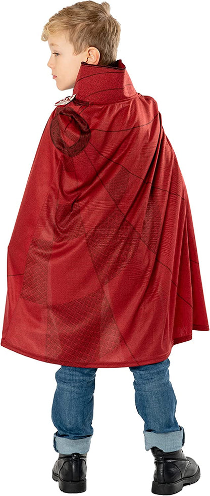 Rubies Official Marvel Dr Strange in the Multiverse of Madness Dr Strange Cape and Medallion Child Costume, Kids Fancy Dress, Age 5-8 years Halloween Halloween