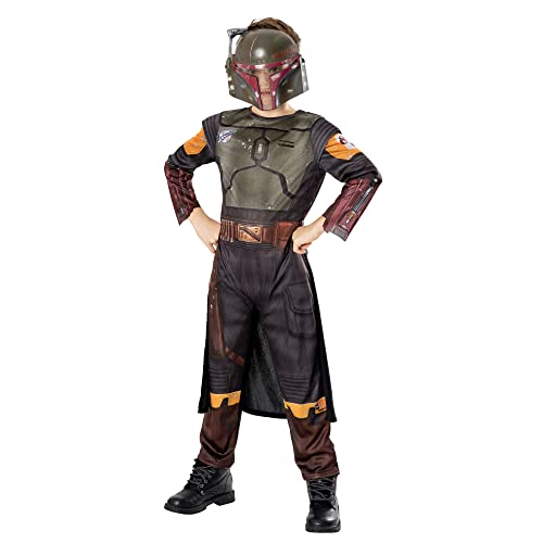 Rubie's Official Star Wars Book of Boba Fett - Boba Fett Classic Child Costume, Kids Fancy Dress Halloween