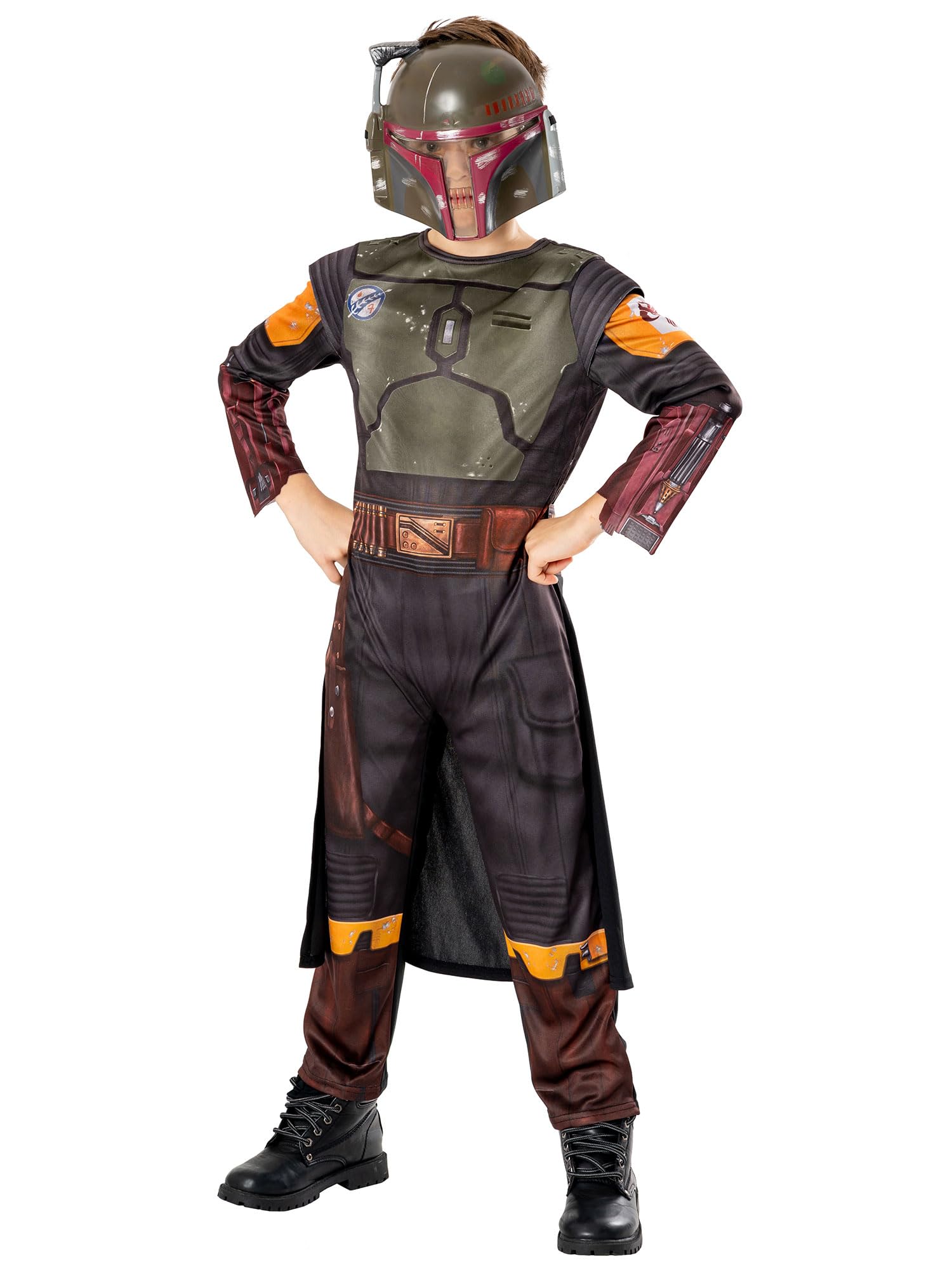 Rubie's Official Star Wars Book of Boba Fett - Boba Fett Classic Child Costume, Kids Fancy Dress Halloween