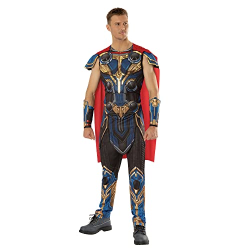 Rubies Official Marvel Thor Love and Thunder Movie, Thor Deluxe Mens Costume, Adult Fancy Dress