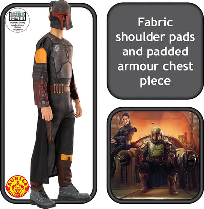 Rubies Official Star Wars Book of Boba Fett - Boba Fett Costume, Adult Fancy Dress