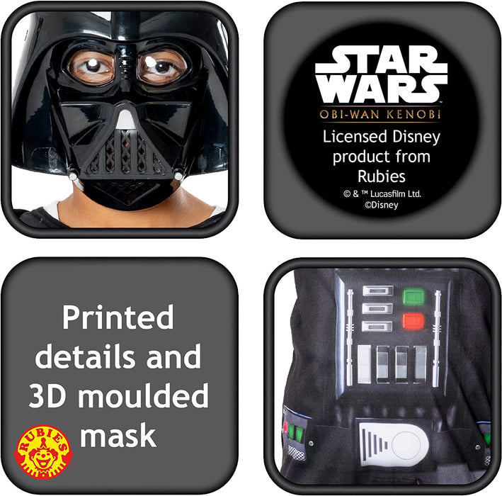 Rubie's Official Star Wars Obi Wan Kenobi Series - Darth Vader Kenobi Classic Child Costume, Kids Fancy Dress