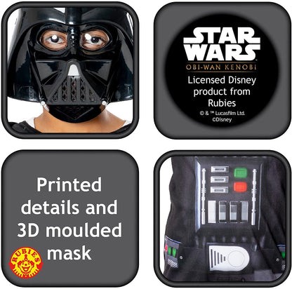 Rubie's Official Star Wars Obi Wan Kenobi Series - Darth Vader Kenobi Classic Child Costume, Kids Fancy Dress