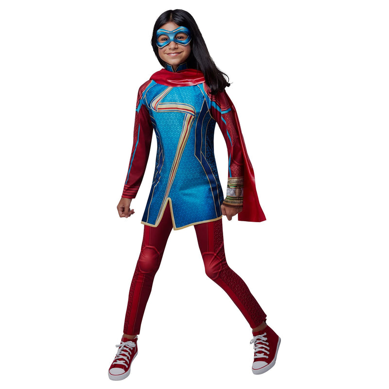 Rubies Official Marvel Studios Ms Marvel Child Costume, Kids Superhero Fancy Dress Halloween Halloween