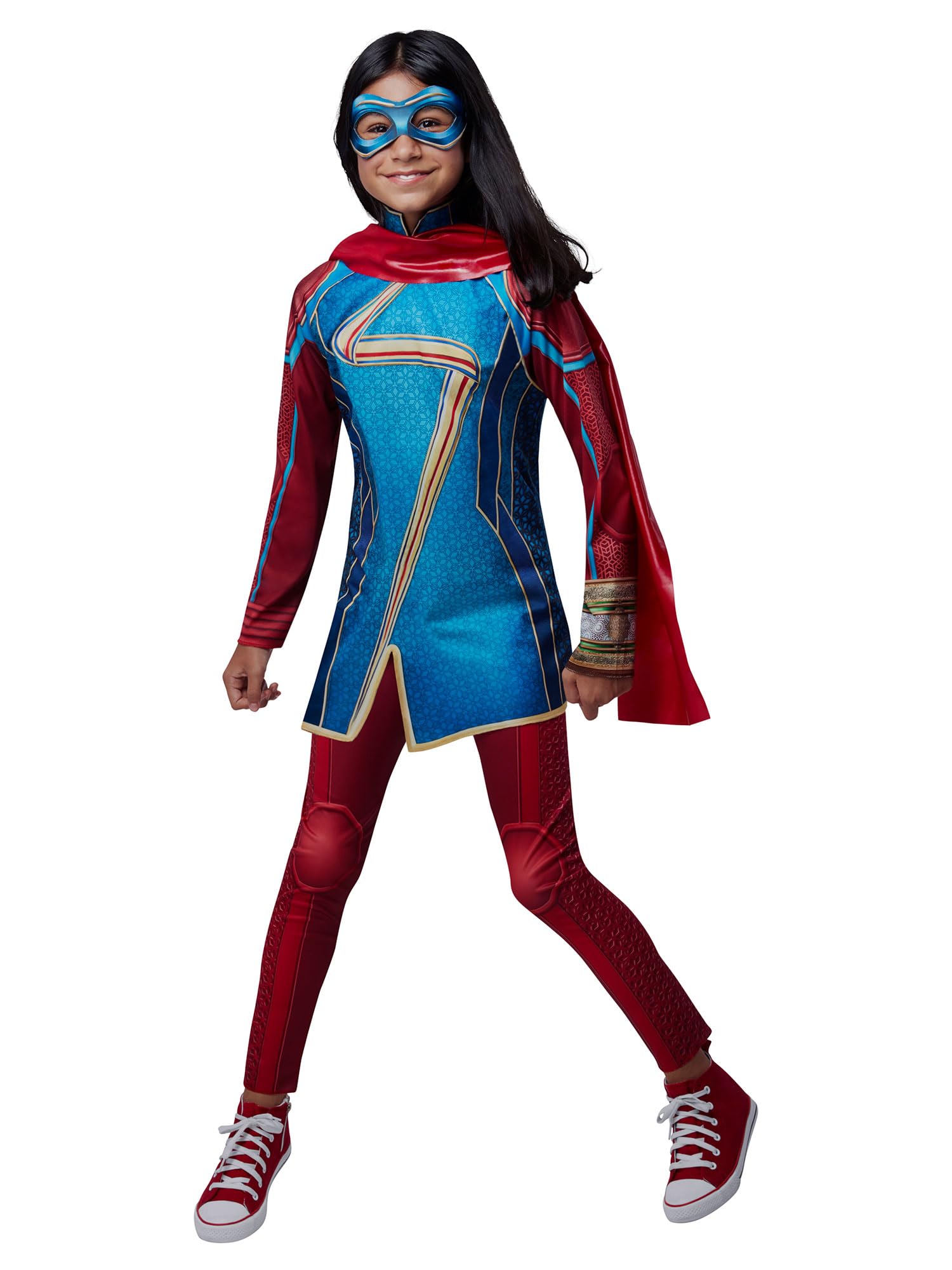 Rubies Official Marvel Studios Ms Marvel Child Costume, Kids Superhero Fancy Dress Halloween Halloween