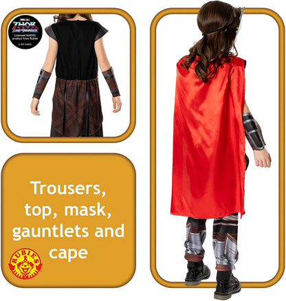 Rubies Official Marvel Thor: Love and Thunder Mighty Thor Deluxe Child Costume, Kids Fancy Dress