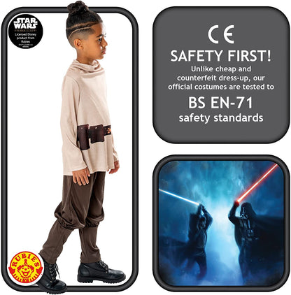 Rubies Official Star Wars Obi Wan Kenobi Series - Obi Wan Kenobi Classic Child Costume, Kids Fancy Dress