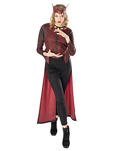 Rubies Official Marvel Dr Strange in the Multiverse of Madness Scarlett Witch Deluxe Ladies Costume, Adult Fancy Dress
