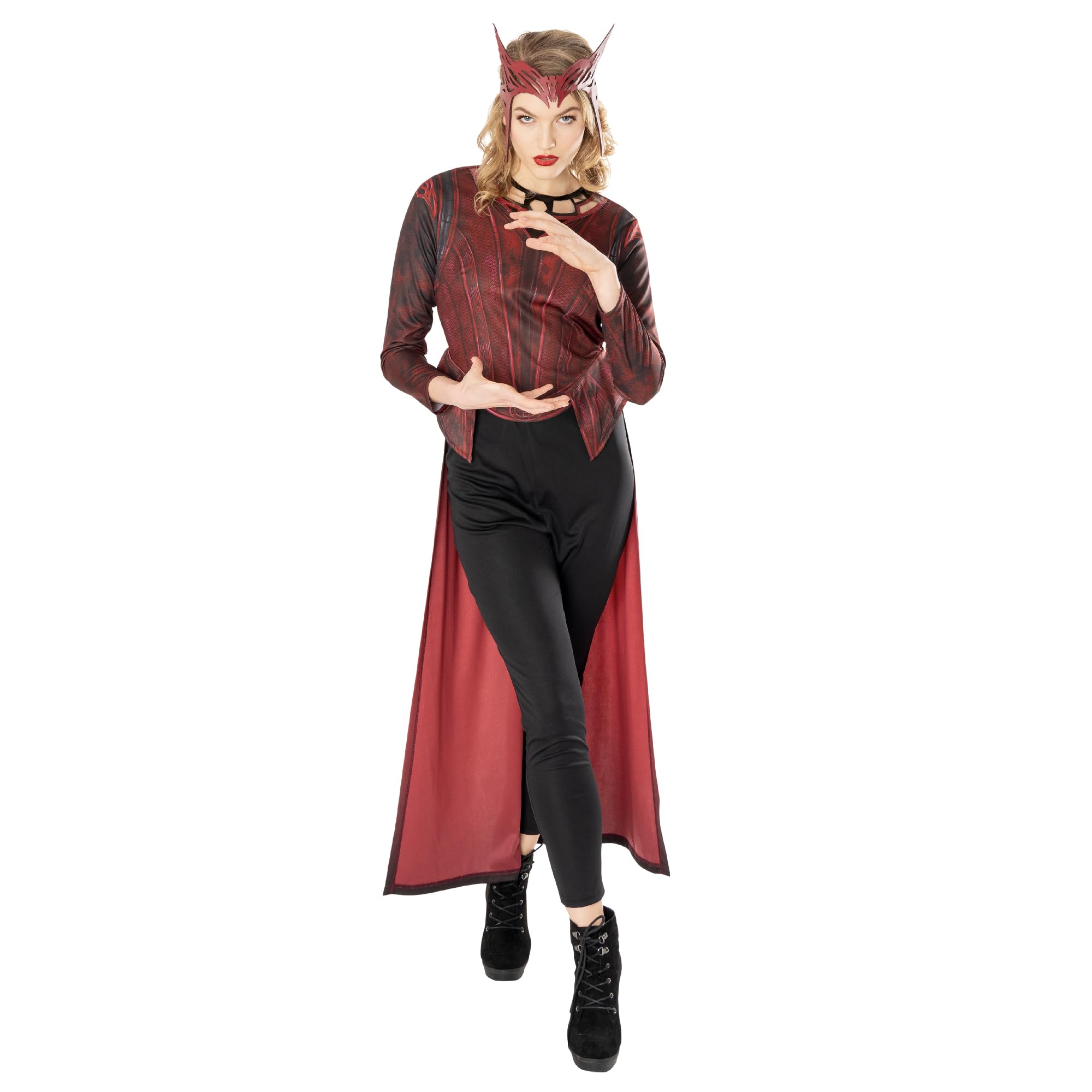 Rubies Official Marvel Dr Strange in the Multiverse of Madness Scarlett Witch Deluxe Ladies Costume, Adult Fancy Dress