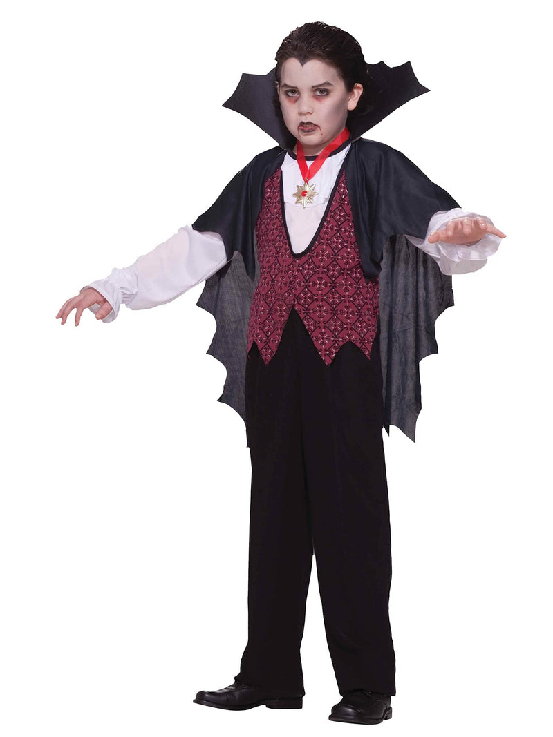 Forum Childs Vampire Costume, Kids Fancy Dress 9-10 Years