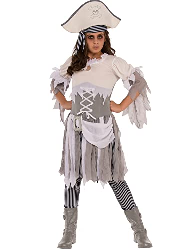 GEN - GHOST PIRATE GIRL - FANCY DRESS COSTUME (SIZE: 3-4)