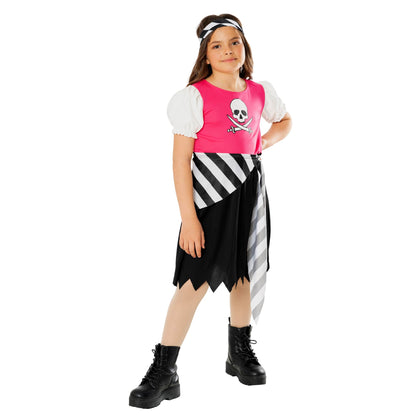 Bristol Novelty Pirate Girl Halloween Costume, Childrens