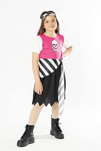 GEN - PIRATE GIRL - FANCY DRESS COSTUME (SIZE: 7-8)