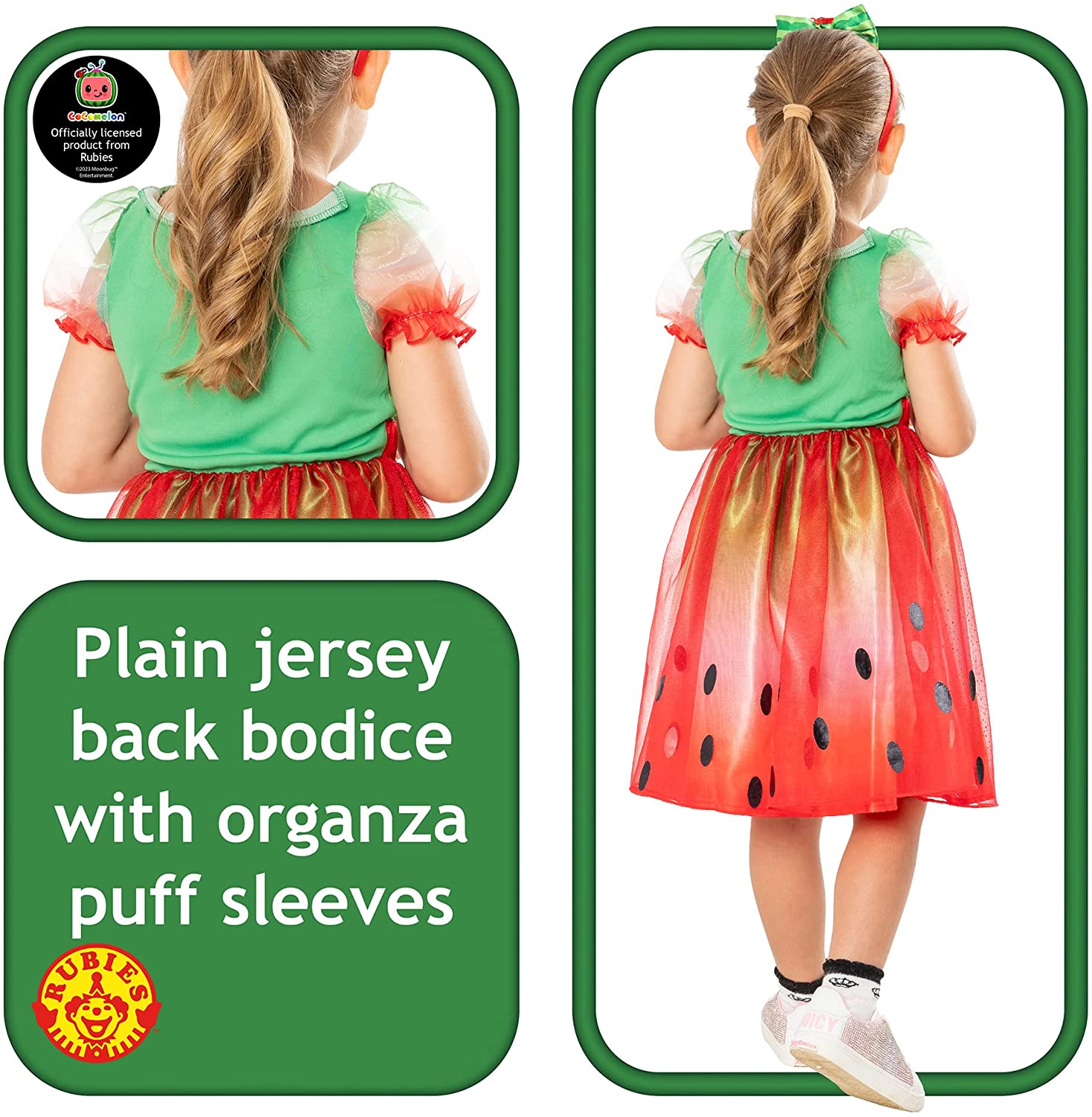 Rubie's Official Moonbug Entertainment, CoComelon Girls Dress, Child Fancy Dress