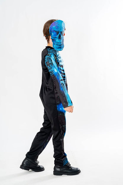 GEN - BOYS SKELETON - FANCY DRESS COSTUME (SIZE: 5-6)