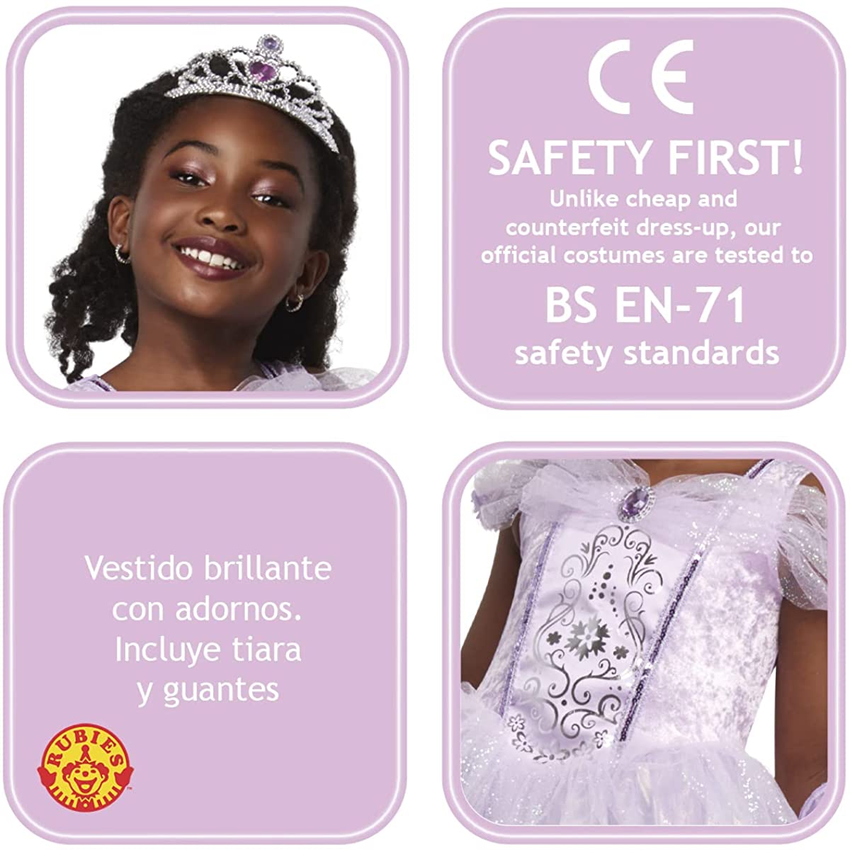 Forum Purple Princess Costume, Kids Fancy Dress