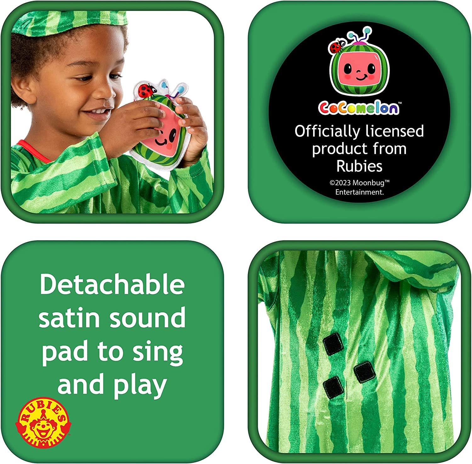 Rubie's Official Moonbug Entertainment, CoComelon Romper Child Costume, Kids Fancy Dress