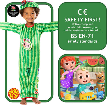 Rubie's Official Moonbug Entertainment, CoComelon Romper Child Costume, Kids Fancy Dress