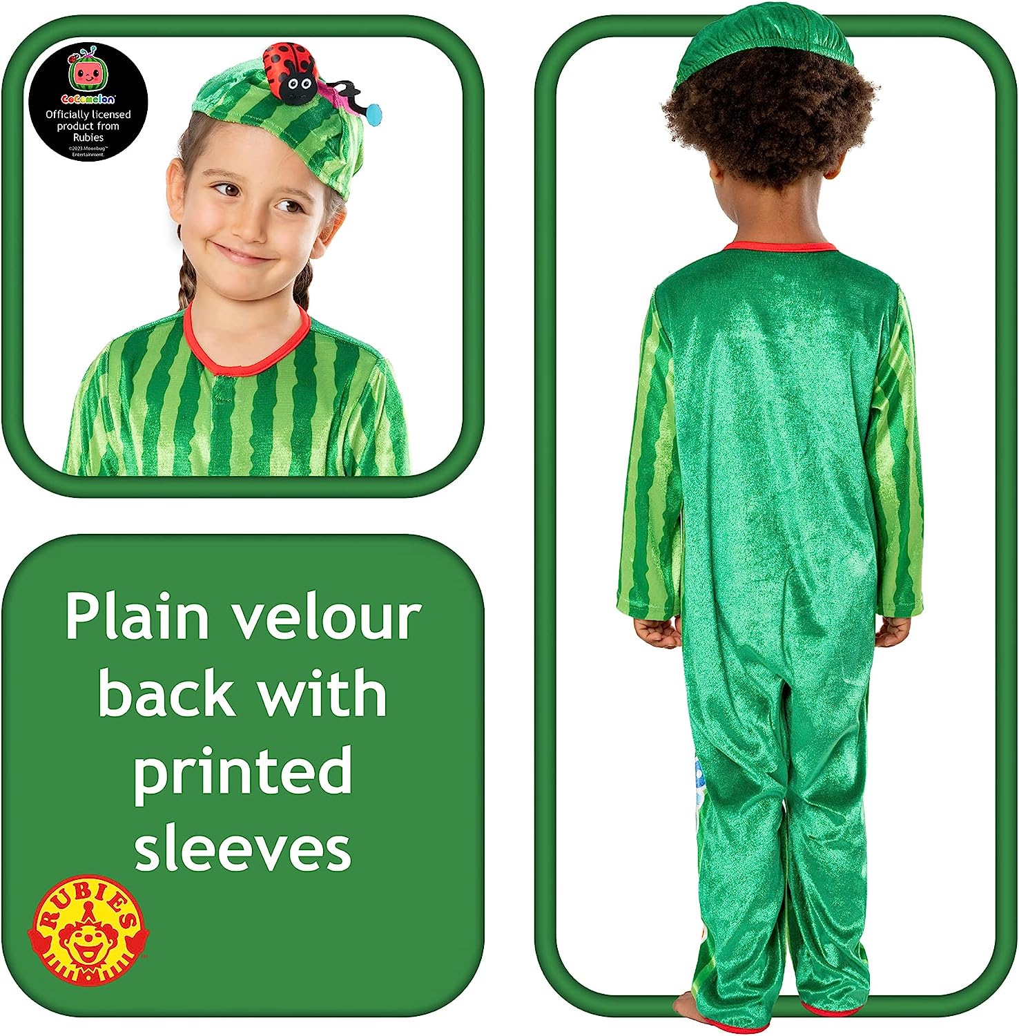 Rubie's Official Moonbug Entertainment, CoComelon Romper Child Costume, Kids Fancy Dress