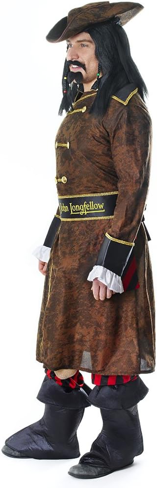 Bristol Novelty AC933 Kapitän John Longfellow Kostüm (Medium