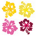 LUAU FELT FLOWER DECORATION - FANCY DRESS