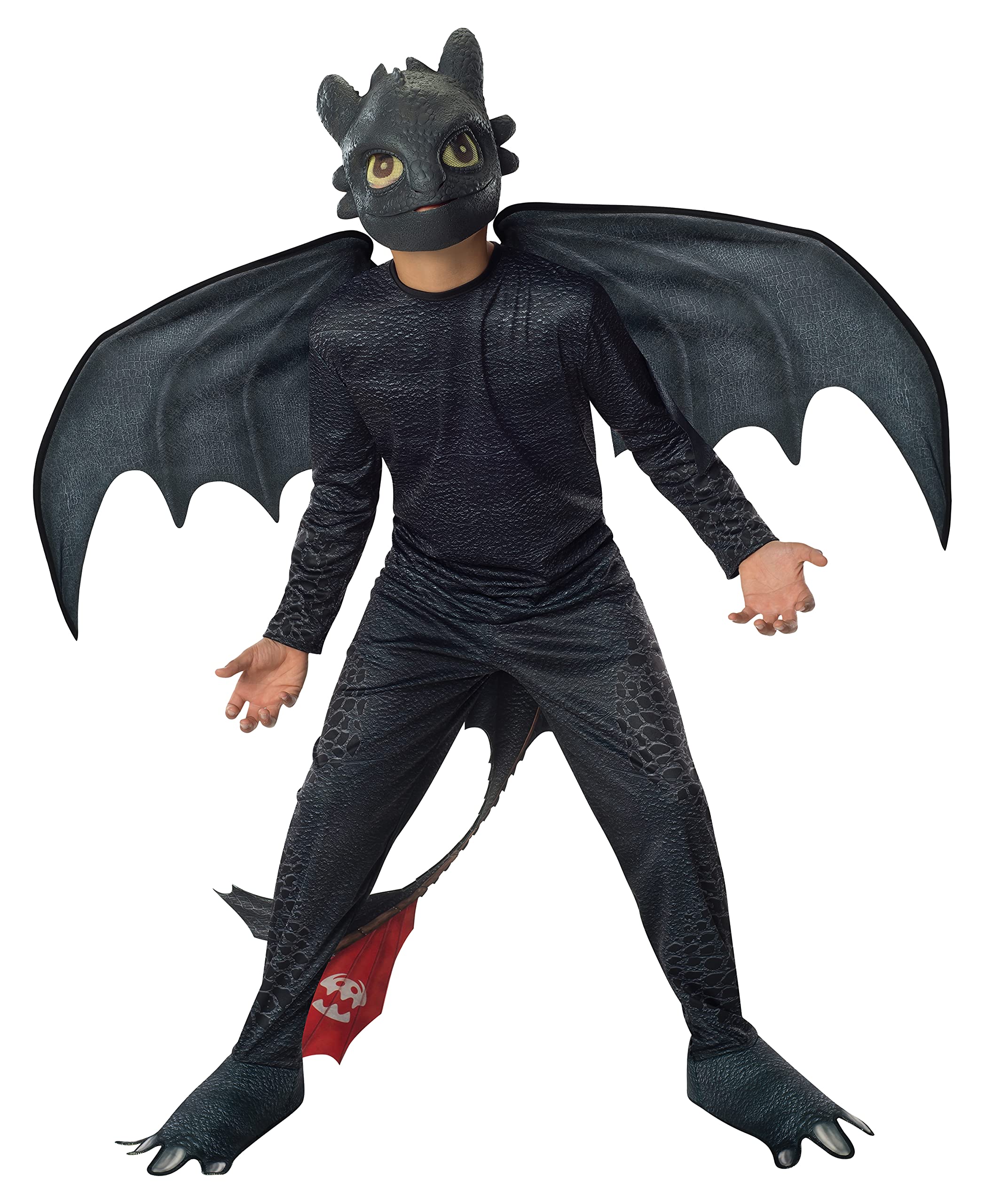 Rubie's Official DreamWorks How To Train Your Dragon 2 Toothless Night Fury Child Costume, Kids Fancy Dress