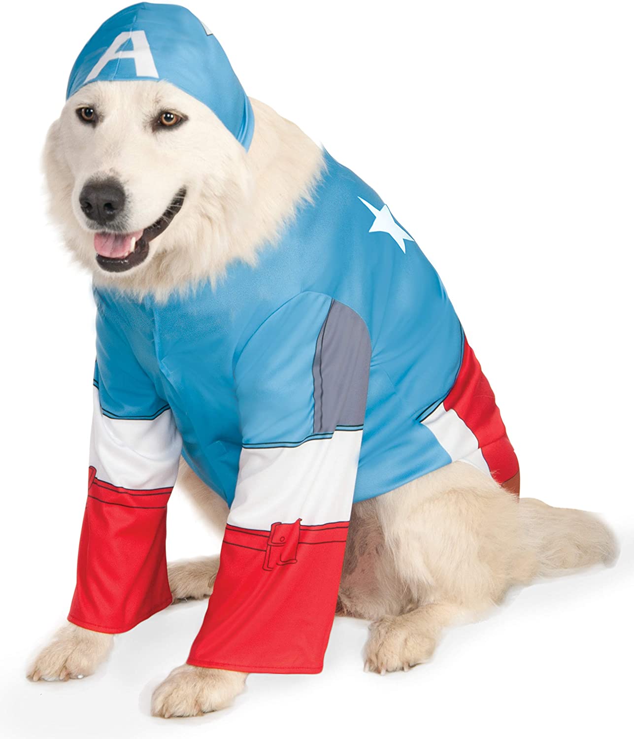 Rubie's Official Pet Dog Costume, Captain America - Large
