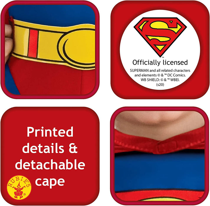 Rubie's Official Superman Child Costume, Kids Fancy Dress
