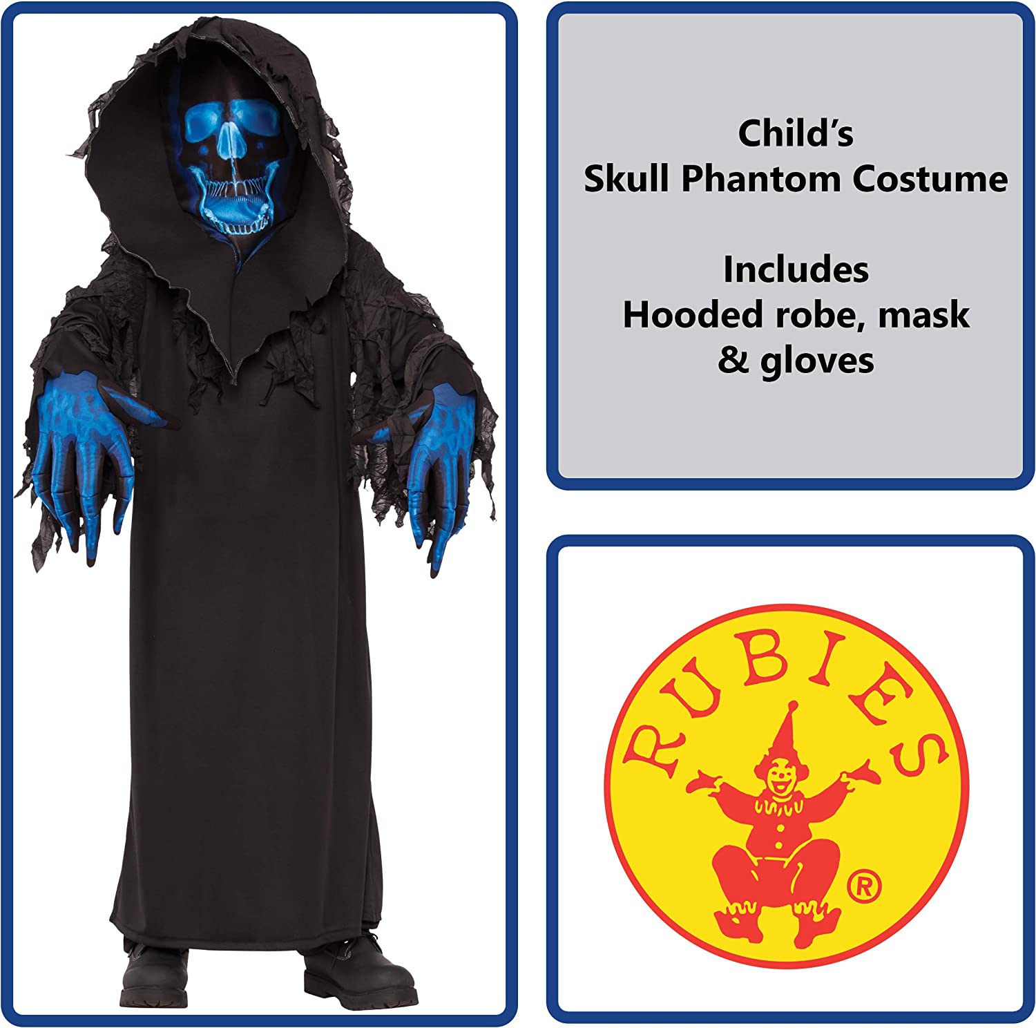 Forum Phantom Reaper Boys Costume, Kids Fancy Dress