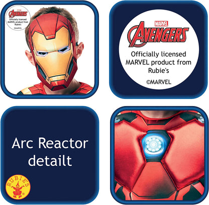 Rubie’s Costume Iron Man Deluxe ufficiale Marvel Avengers Bambini (640830-S