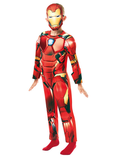 Rubie’s Costume Iron Man Deluxe ufficiale Marvel Avengers Bambini (640830-S