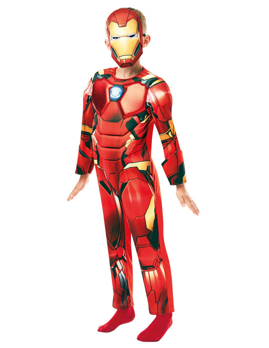 Rubies 640830L Marvel Avengers Iron Man Deluxe Child Costume, Boys, 7-8 Years, Red Halloween