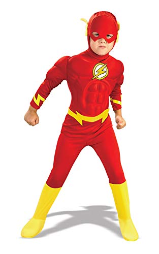 Rubie's Official DC Superhero The Flash Deluxe Child Costume, Kids Fancy Dress